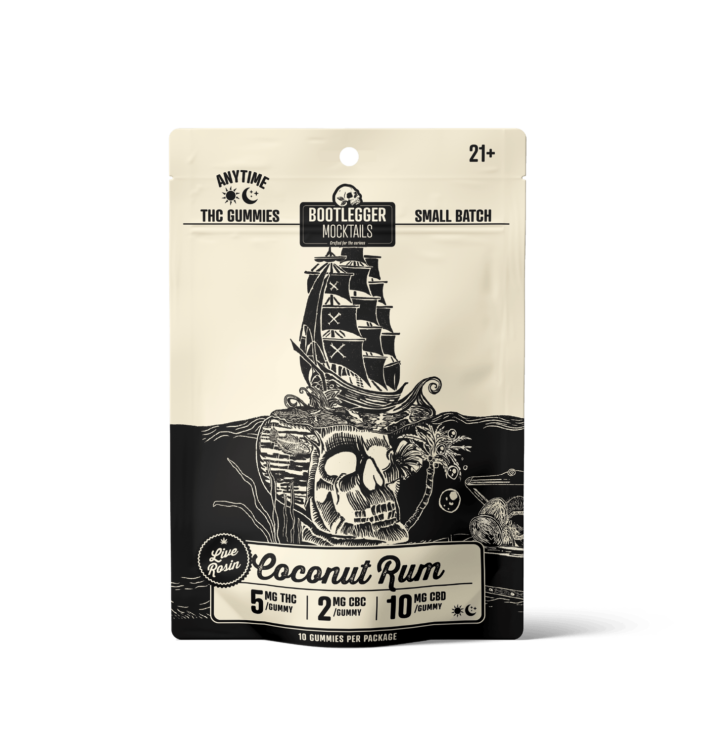 Coconut Rum - Live Rosin Anytime Gummies